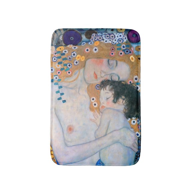 Tapete De Banheiro Gustav Klimt - Mãe e Filho (Frente Vertical)