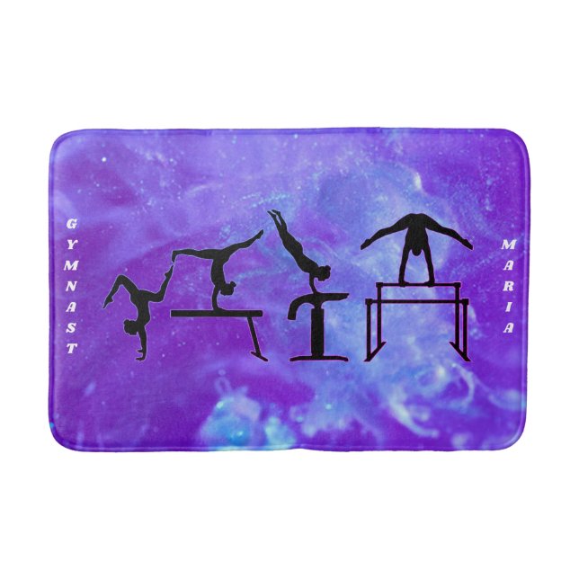 Tapete De Banheiro Gymnastics Girls Galaxy Bath Mat (Frente)