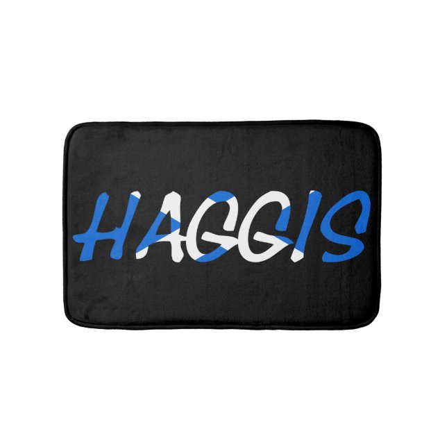 Tapete De Banheiro Haggis sobreposto à Scottish Flag bmcnt (frente)