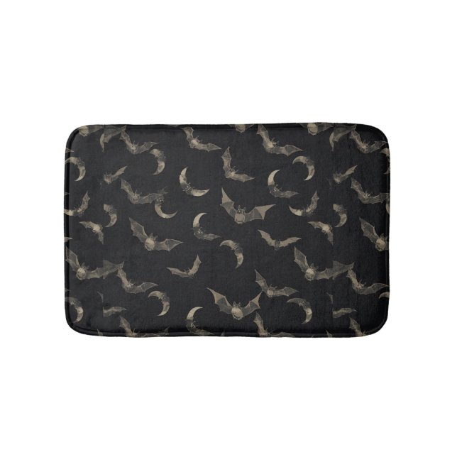 Tapete De Banheiro Halloween Bats Bath Mat (frente)