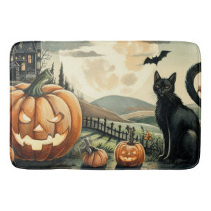 Tapete De Banheiro Halloween/outono/Outono/Abóbora/gato