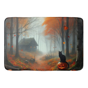 Tapete De Banheiro Halloween/outono/Outono/Abóbora/gato
