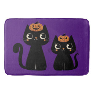 Tapete De Banheiro Halloween/outono/Outono/Abóbora/gato