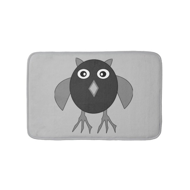 Tapete De Banheiro Halloween Owl Bath Mat (frente)