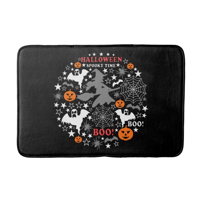 Tapete De Banheiro Halloween Spooky Time (Frente)