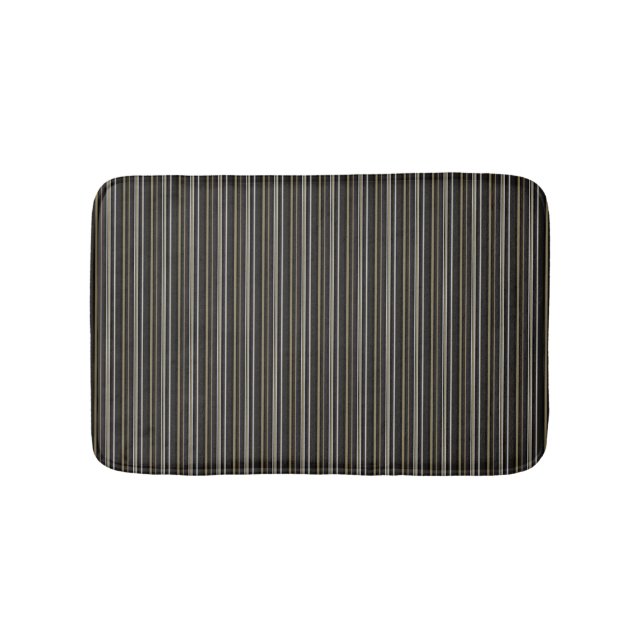 Tapete De Banheiro HAMbWG - Bath Matt - Blk Br Stripe 2b (frente)