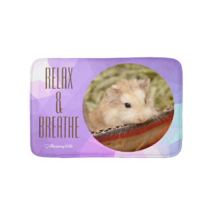 Tapete De Banheiro Hammyville - Relaxe e Respire o Hamster