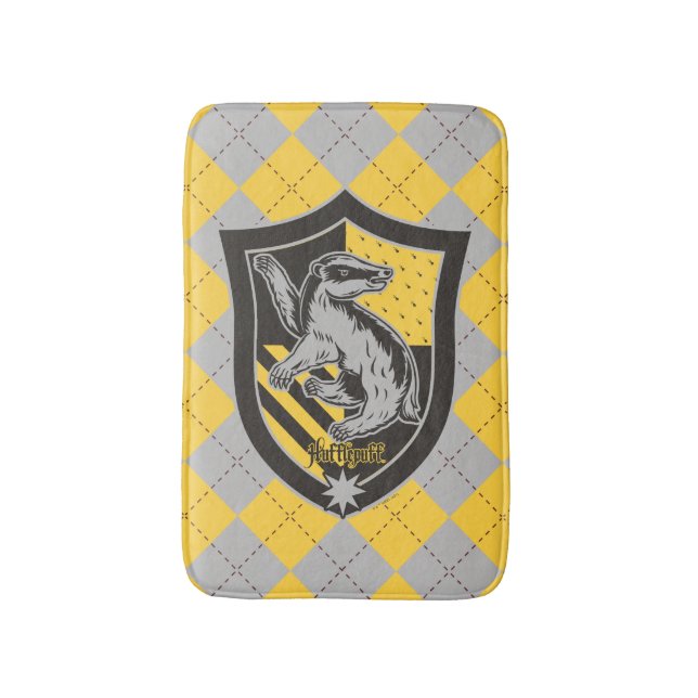 Tapete De Banheiro Harry Potter | Hufflepuff House Pride Crest (Frente Vertical)