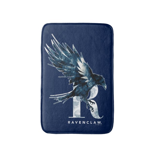 Tapete De Banheiro Harry Potter | RAVENCLAW™ Raven Watercolor (Frente Vertical)