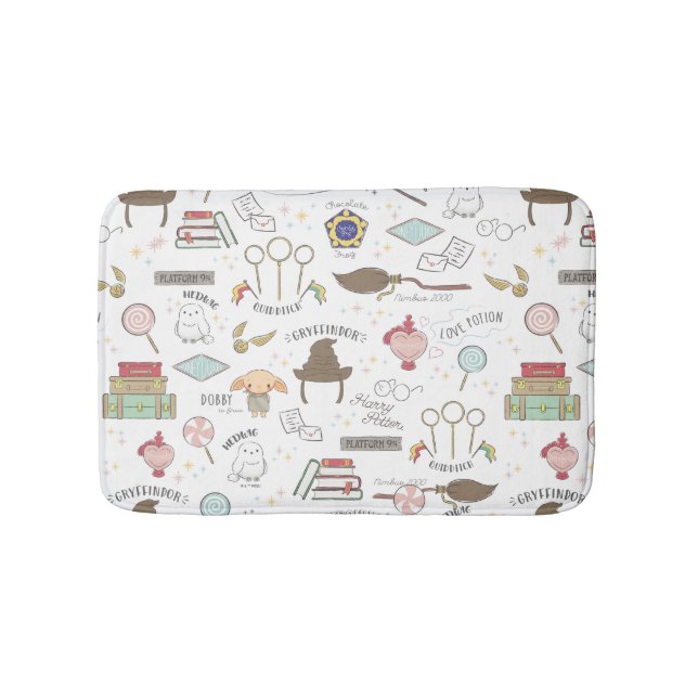 Tapete De Banheiro HARRY POTTER™ Tiny Magic Pattern (frente)