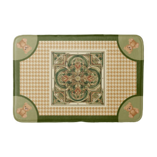 Tapete De Banheiro Haut Houndstooth,