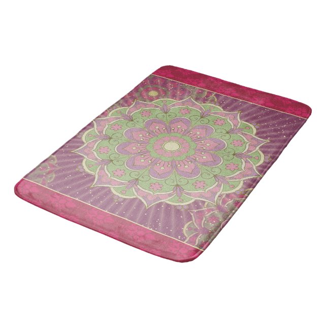 Tapete De Banheiro Healing Mandala - Bathmat (Angulado)