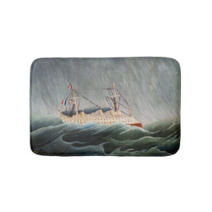 Tapete De Banheiro Henri Rousseau - O Navio no Tempest