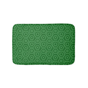 Tapete De Banheiro Hexágonos Verdes Geométricos Modernos