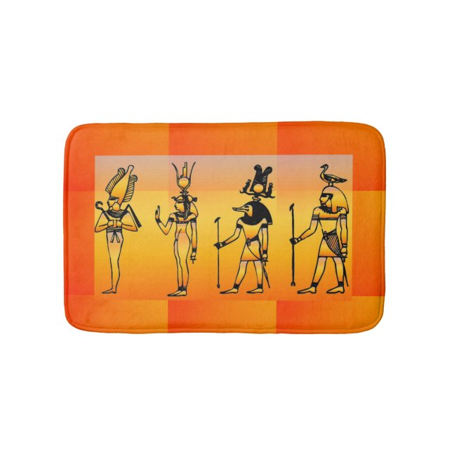 Tapete De Banheiro Hieróglifos Egípcios Bath Mat (frente)