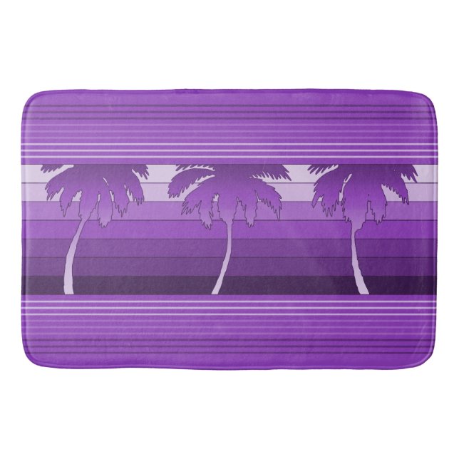 Tapete De Banheiro Hilo Palmas Havaianas Listradas (Frente)