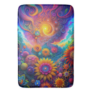 Tapete De Banheiro Hippie Art Bath Mat
