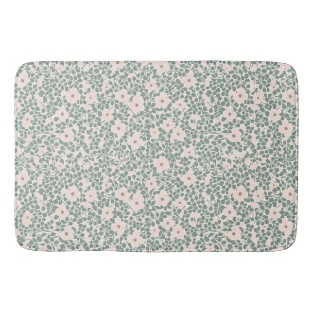 Tapete De Banheiro Hippie Boho Floral (Frente)