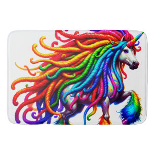 Tapete De Banheiro Hippie Unicorn