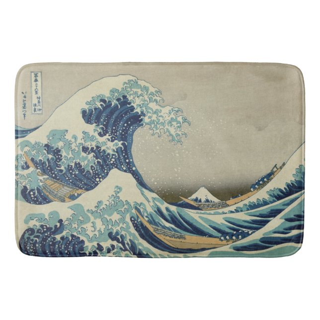 Tapete De Banheiro Hokusai: Grande onda fora de Kanagawa (Frente)
