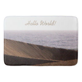 Tapete De Banheiro Homem da Liberdade no Céu do Deserto qualquer Text