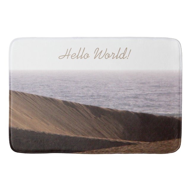 Tapete De Banheiro Homem da Liberdade no Céu do Deserto qualquer Text (Frente)