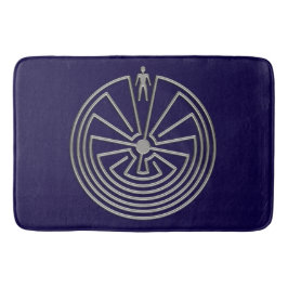 Tapete De Banheiro HOMEM NO MAZE prata + seu fundo