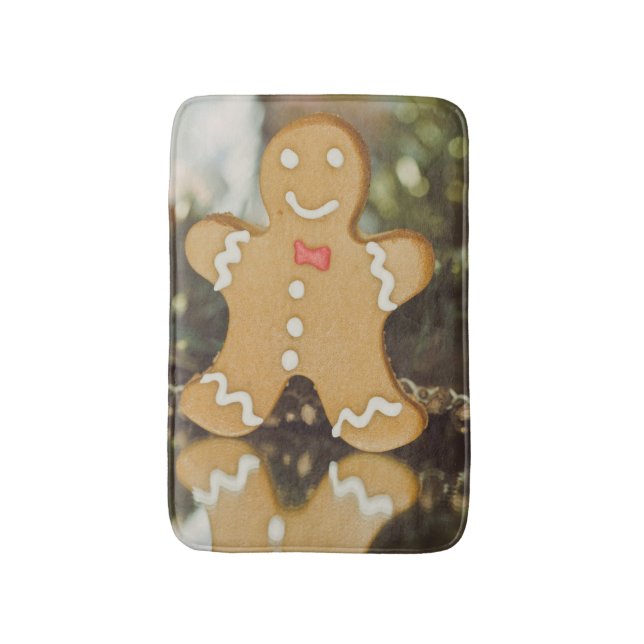 Tapete De Banheiro Homem-pão de Natal (Frente Vertical)