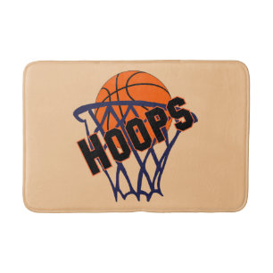 Tapete De Banheiro Hoops Basball e Net Bath Mat
