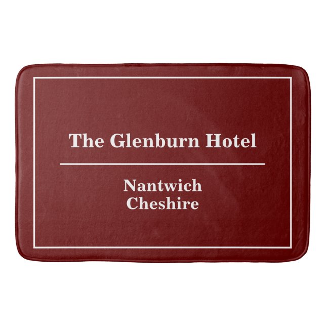 Tapete De Banheiro Hotel (Frente)