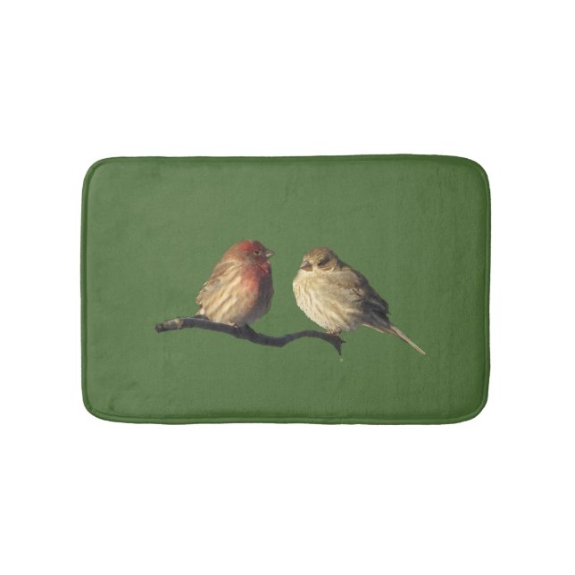 Tapete De Banheiro House Finch Lovebird Bath Mats (frente)
