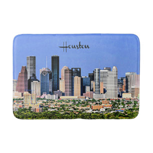 Tapete De Banheiro Houston, fotografia cênica da cidade do Texas