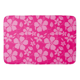 TAPETE DE BANHEIRO HULA HAWAIANA (HIBÍSCO) GOIABA ROSA