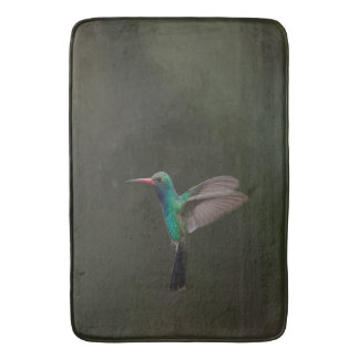 Tapete De Banheiro Hummingbird em voo