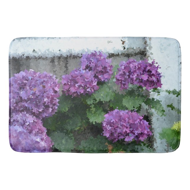 Tapete De Banheiro Hydrangea Bath/Kitchen Mat impressionista (Frente)