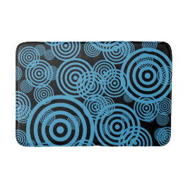 Tapete De Banheiro Hypnotizing circles - blue