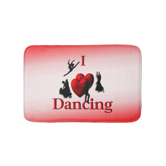 Tapete De Banheiro I Heart Dancing (frente)