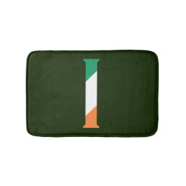 Tapete De Banheiro I Monograma sobreposto à Irish Flag bmcnt