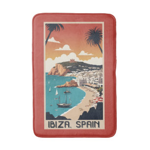 Tapete De Banheiro Ibiza, Poster de viagens Espanha
