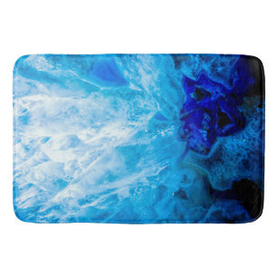 Tapete De Banheiro Ice Blue Crystal Gem Gemstone Agate Quartz