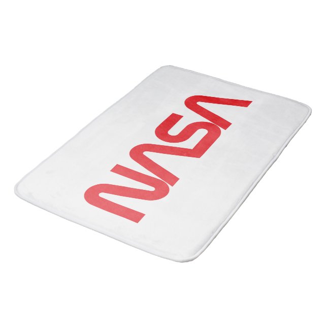 Tapete De Banheiro Iconic NASA Circa Bath Mat (Rocket White) (Angulado)