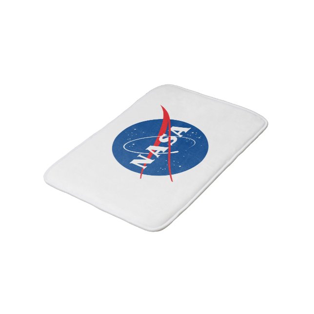 Tapete De Banheiro Iconic NASA Small Bath Mat (Rocket White) (Angulado)