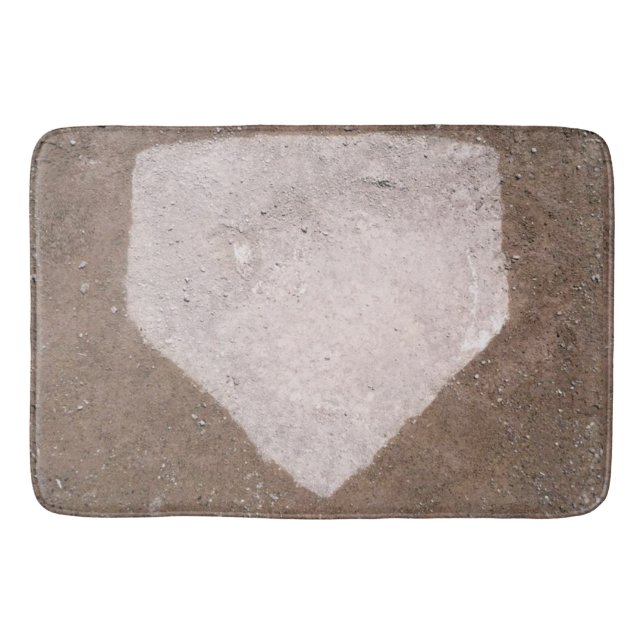 Tapete De Banheiro Ideias de decoração de beisebol (Frente)