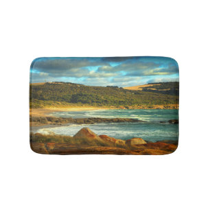 Tapete De Banheiro Ilha do Flinders da praia de Emita, Tasmânia