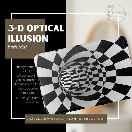 Tapete de Banheiro Ilusão Óptica 3D