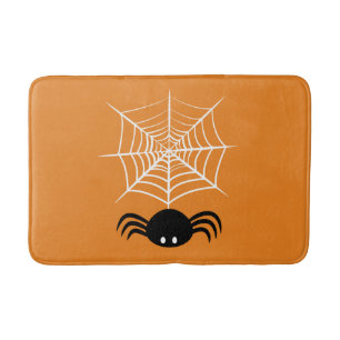 Tapete De Banheiro Ilustração Assustadora de Aranha de Halloween
