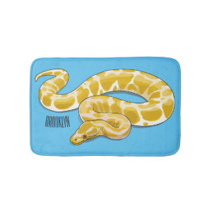 Tapete De Banheiro Ilustração de cobra de pitão birmanês