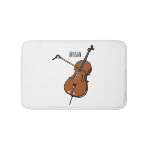 Tapete De Banheiro Ilustração de desenho animado Cello