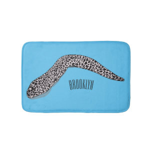 Tapete De Banheiro Ilustração de desenho animado de enguia-de-moray