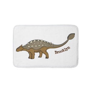 Tapete De Banheiro Ilustração de dinossauro blindado Ankylosaurus